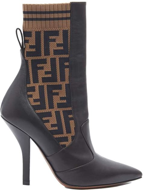 fendi boots cream|Fendi high heel boots.